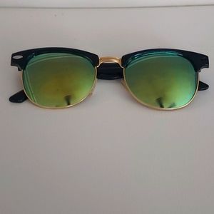Black and green sunglasses